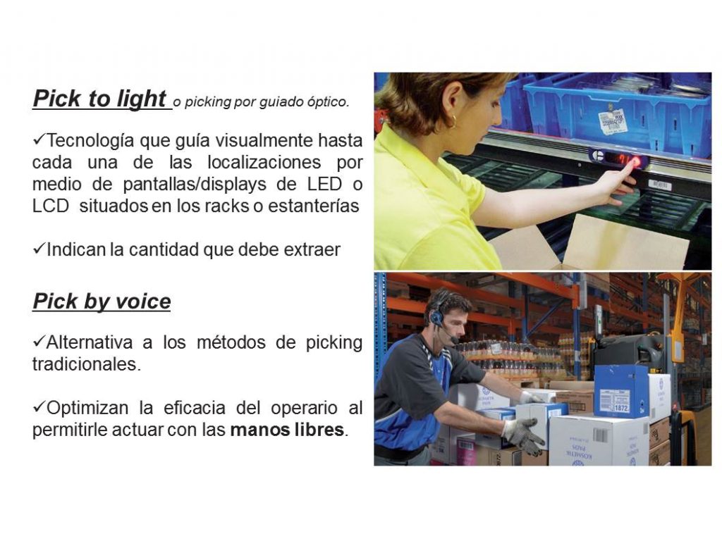 concetos pick to light y pick by voice